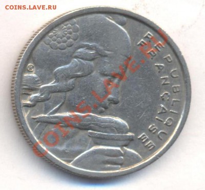 Франция 100 франков 1955 г. 06.12.13 г. 22-00 МСК . - Франция 100 фр 1955