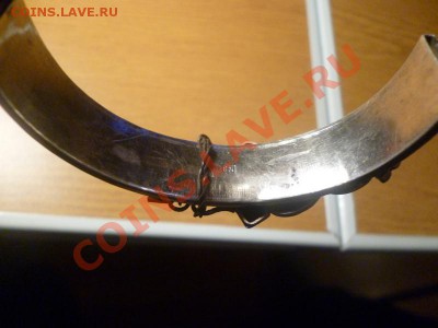 браслет серебро  с 3 камнями - P1030936.JPG