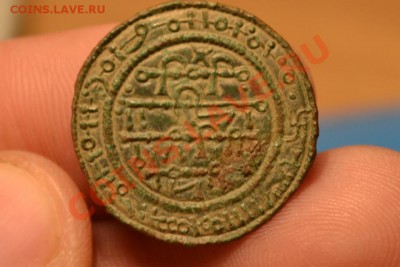 Средневековая Венгрия -медная монета Белы III 1172-1196 - CSC_0039__2_.JPG