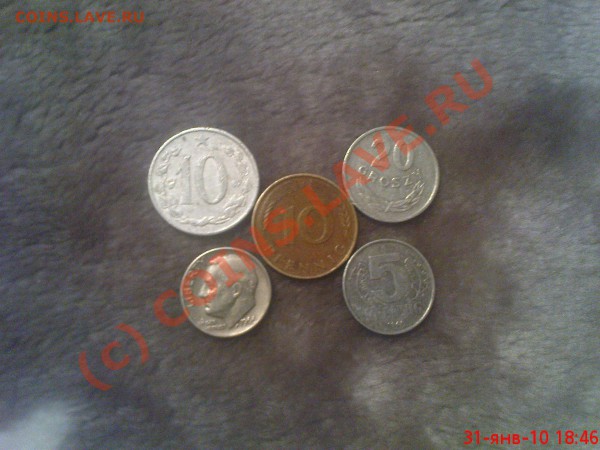 1 дайм 196620 groszy 19665 pfennig 196810 pfennig 197710 ? 1969 - DSC01058.JPG