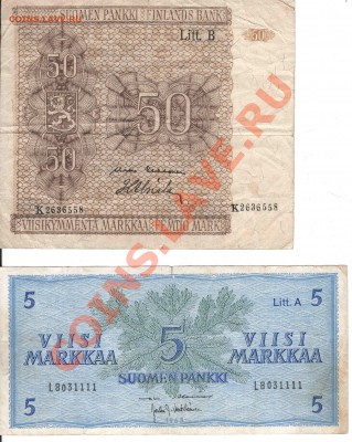 Финляндия 50 марок 1977 пресс - suomen