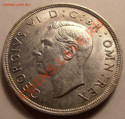 1 крона 1937, GB, Ag. -  до 11.12.2013 в 22-00 Мск - 1 крона 1937