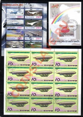 л, блоки до 9.12 22.00мск - Марки мира Авиация мл, блоки-1