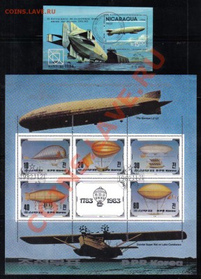 л, блоки до 9.12 22.00мск - Марки мира Авиация мл, блоки-6