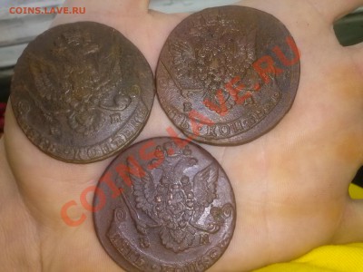 5 копеек Екатерины II, 1780, 1781,1784 г. Е.М. до 10.12.2013 - CAM00169