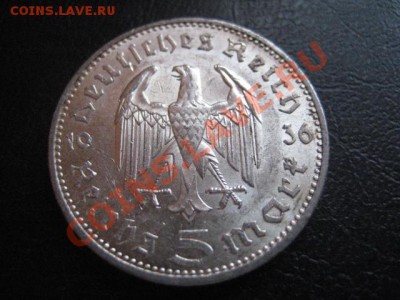 1936 Третий рейх, 5 RM, серебро, до 10.12 в 22-10 мск - IMG_0120.JPG