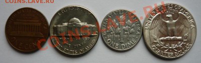 США.1,5,10,25 центов 1964г D .До 11.12. 22.00 мск - P1090500.JPG