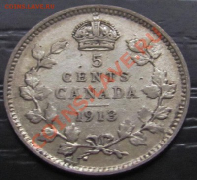 Z15 Ag Канада 5¢ 1913 F-VF до 13.12 в 22°° - Z15 5c 1913_1