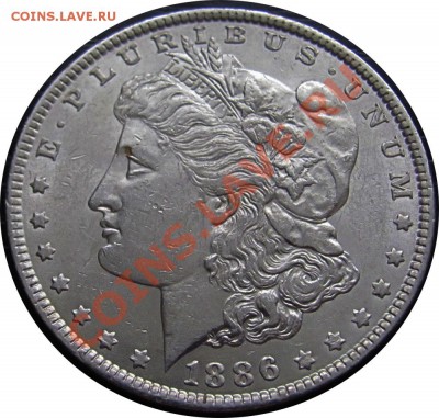 Z17 Ag Morgan Dollar 1886 AUnc до 13.12 в 22°° - Z17 Morgan Dollar 1886 AUnc_1