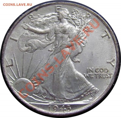 Z18 Ag США Half Dollar 1943 AUnc до 13.12 в 22°° - Z18 USA Half Dollar 1943_1
