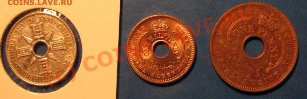 одним лотом Новая гвинея, Нигерия 3 монетки до 5.02 2010 - лот 3 монетки об