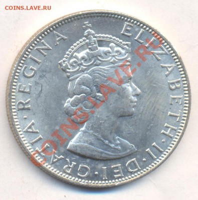 Бермудские о-ва  крона 1964 г.  11.12.13 г. 22-00 МСК . - Бермуды крона 1964