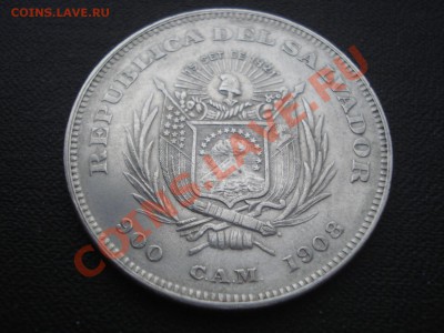 REPUBLICA DEL SALVADOR 1 Песо 1908 г. Колумб до 14.12 - 1 песо аверс 2.JPG