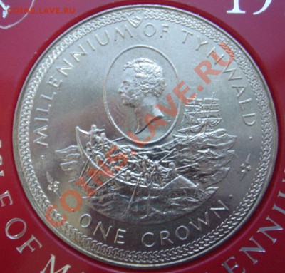 Мэн: Крона в коробке 1976 Парламент UNC до 12.12 22 - Крона Мэн 1976-1.JPG