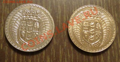 НОВАЯ ЗЕЛАНДИЯ - $1 АЦ 2 шт. разных! до 15.12, 22.00 - н. зеландия доллар 2 штуки гербы - 1