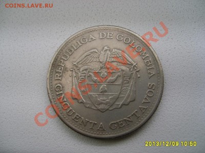 КОЛУМБИЯ,50 СЕНТАВО 1959г(Cu-Ni,стороны 180градусов)!до10.12 - S6000945.JPG