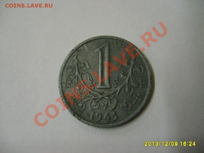 ЧЕХИЯ и МОРАВИЯ,1 КРОНА 1943г(ЦИНК)!до 10.12.2013 - S6001024.JPG