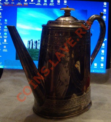Чайник, Англия, посеребрён - W3