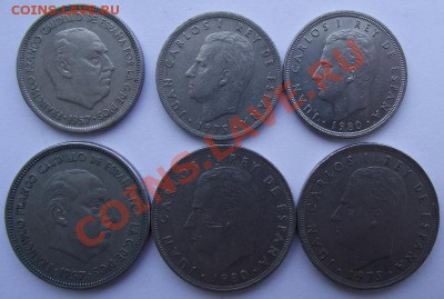 1000шт 5 и 25 песет Испании 1957-89 до 12.12 в 21.00 мск - 8а.JPG
