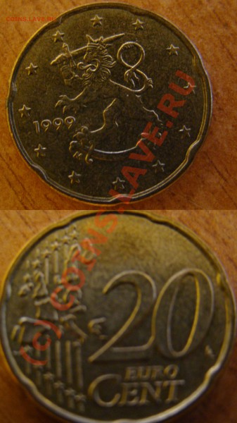 20 euro cent - европа. - Монетка с 2х сторон (1).JPG