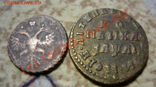 копейка 1711 года из бронзы - P1010213.JPG