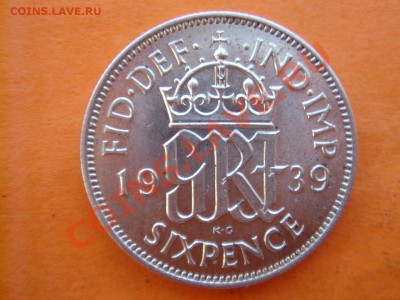 Великобритания: Ag-500 6 пенсов 1939 Достойные! до 16.12 22- - 6 пенсов 1939-1.JPG