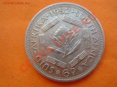 ЮАР: Ag-500 6 пенсов 1952 Георг 6 до 16.12.13, 22-00 - ЮАР 6 пенсов 1952-1.JPG