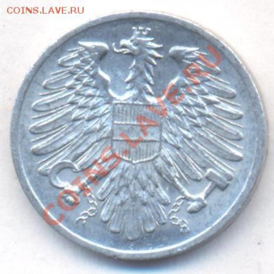 Австрия 2 грошен 1954 г. 13.12.13 г. 22-00 МСК . - Австрия 2 гр 19511