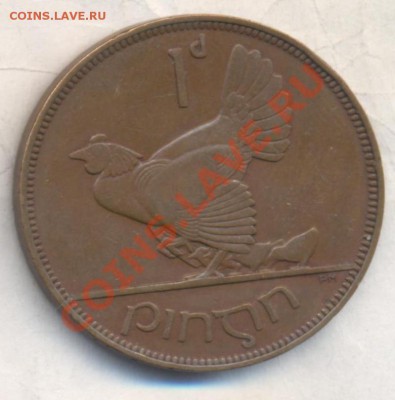 Ирландия 1 пенни 1937 г. 13.12.13 г. 22-00 МСК . - Ирландия пенни 1937 1