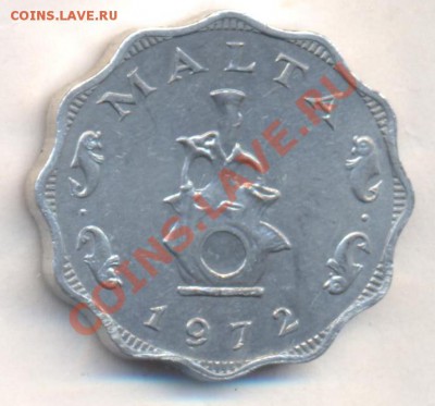 Мальта 5 милс 1972 г. 13.12.13 г. 22-00 МСК . - Мальта 5 м 1972