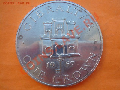 Гибралтар: Крона-Шайба 1967 до 17.12.13, 22-00 - Гибралтар крона 1967-1.JPG
