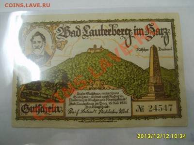 BAD Lauterberg im Harz,300 ПФЕННИГОВ 1921г(хорошая)!до 13.12 - S6001157.JPG
