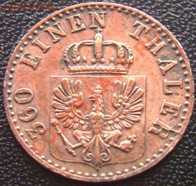 Германия. Пруссия_1 пфенниг 1862(А); до 12.12_22.02мск - 6754