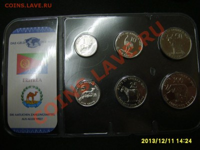 ЭРИТРЕЯ,набор 1991г,6 монет(Unc,сертификат)!до 13.12.2013 - S6001137.JPG