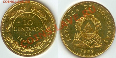 Гондурас 10 центавос 1999 год до 21.00 мск 18.12.2013 - Гондурас
