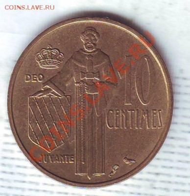 Монако.10 Сантимов.1962. до 19.12 - 19620059.JPG