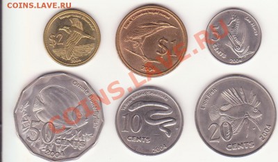 Кокосовые Килинг острова набор 6 монет 2004 UNC до 20.12.13 - Рисунок (30)