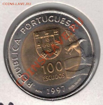 ПОРТУГАЛИЯ 100 ЭСКУДО 1997 ЭКСПО ТЮЛЕНЬ 19.12 В 22Ч (7511) - 4-порт100экс1