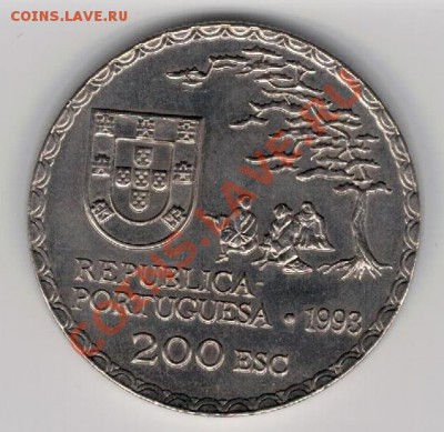 ПОРТУГАЛИЯ 200 ЭСКУДО 1993 ARTE NAMBAN ДО 19.12 В 22Ч (7515) - 4-порт200-93а