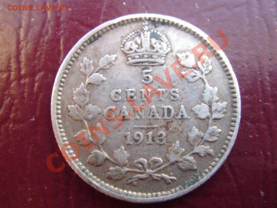 Канада: Ag-925 5 центов 1913 Георг 5 до 19.12 22-00 - Канада 5 центов 1913-1.JPG