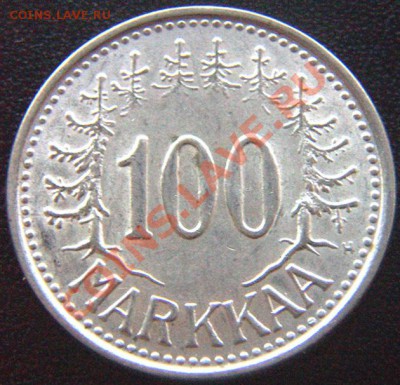 Финляндия_100 марок 1957; серебро; до 16.12_22.00мск - 7115