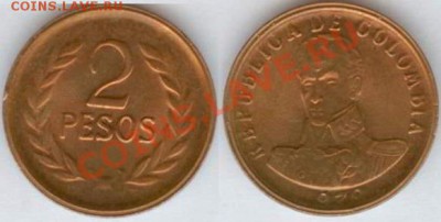 Колумбия, 2 песо 1979 до 21.00 мск 21.12.2013 - Колумбия