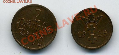 Данциг - 2 пфенинга 1926 - 18-12-13 - 23-10 мск - 4