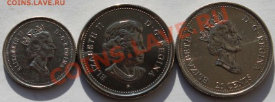Канада. 3 монеты  1995-2004. - 5