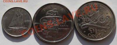Канада. 3 монеты  1995-2004. - 3