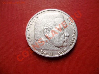 Германия 5 марок 1938G (Гинденбург) до 21.12.13 22-00МСК - P9250005.JPG