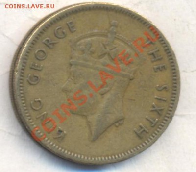Гонконг 10 центов 1950 г.До 19.12.13 г. 22-00 МСК . - Горконг 10 ц 1950 1