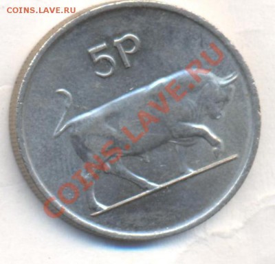 Ирландия 5 пенни 1986 г.До 19.12.13 г. 22-00 МСК . - Ирландия 5 п 1986 1