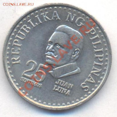Филиппины 25 центаво 1977 г.До 19.12.13 г. 22-00 МСК . - Филиппины 25 ц 1977
