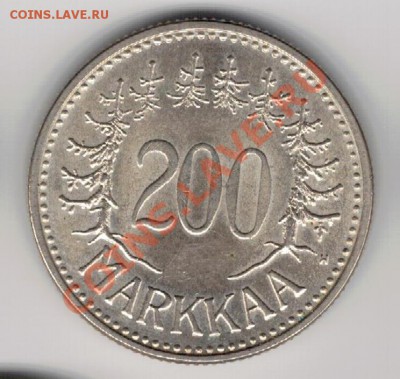 Ag Финляндия 200 марок 1956 до 23.12 в 22ч (7585) - 5-фин200-56а